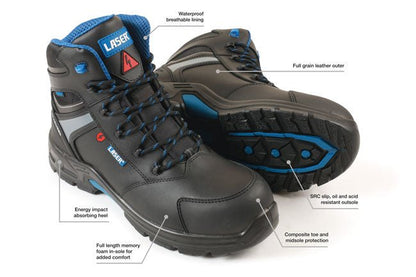 Laser Tools 9160 Waterproof Safety Work Boots, Size 9 (UK) / 43 (EU) Laser Tools