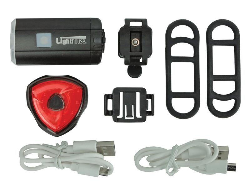 Lighthouse Elite Rechargeable Led Bike Light Set Lighthouse