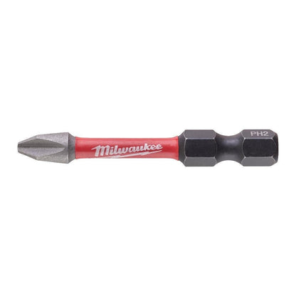 Milwaukee 10 Piece ShockWave Impact Duty PH2 x 50mm Screwdriving Bit Set Milwaukee