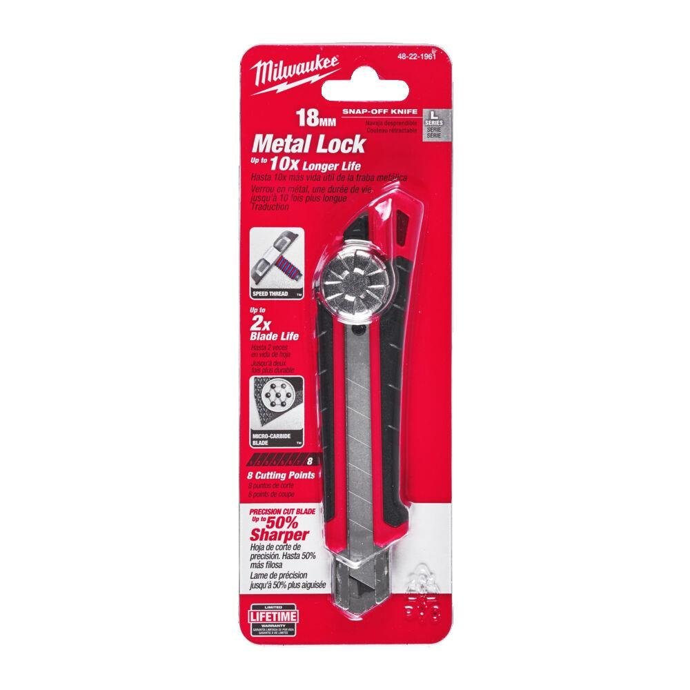 Milwaukee 48221961 Snap-Off Pocket Knife 18mm Milwaukee