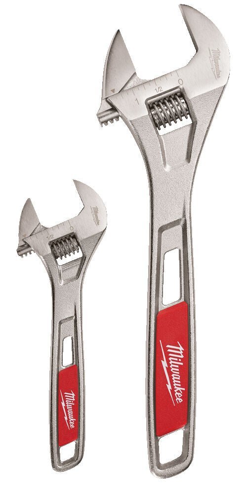 Milwaukee 48227400 Adjustable Wrench Twin Pack 150mm 6in & 250mm 10in Milwaukee