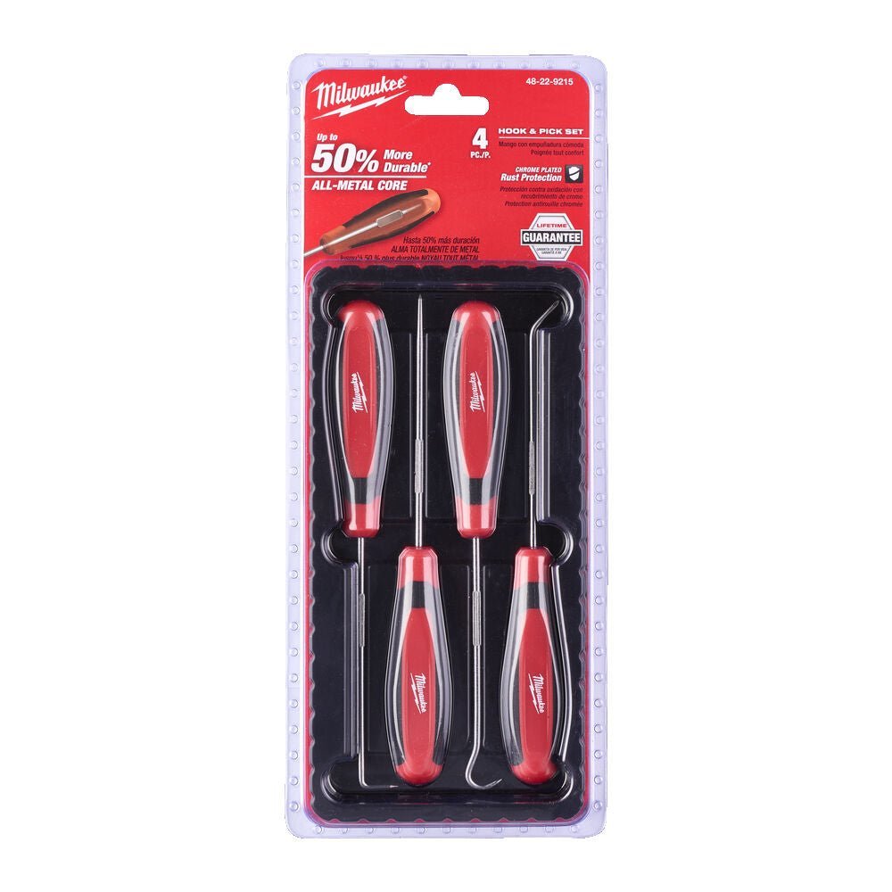Milwaukee 48229215 4 Piece Hook & Pick Set Milwaukee