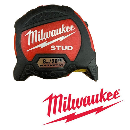 Milwaukee 4932471629 STUD Gen 2 Magnetic Tape Measure 8m/25ft Milwaukee