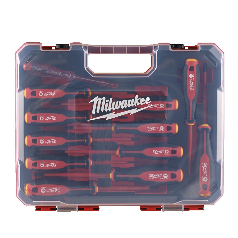 Milwaukee 4932479095 Tri-Lobe VDE Screwdriver Set 12 Piece Milwaukee