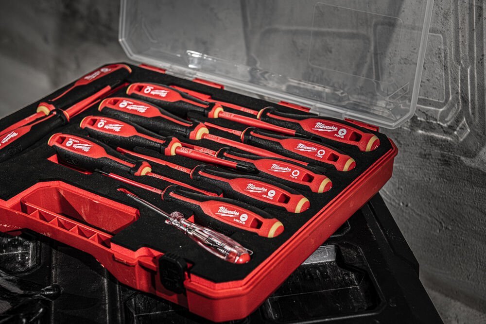 Milwaukee 4932479095 Tri-Lobe VDE Screwdriver Set 12 Piece Milwaukee