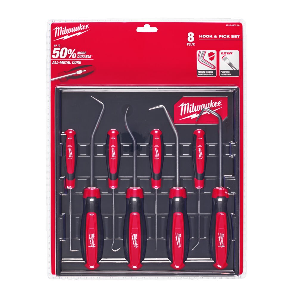 Milwaukee 4932480569 8 Piece Heavy Duty Hook & Pick Set Milwaukee
