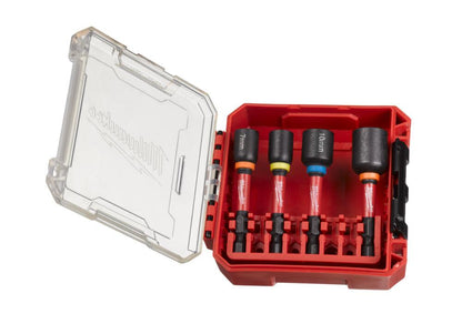 Milwaukee 4932492445 Nut Driver Set 4 Piece Shockwave Impact Duty Magnetic Milwaukee