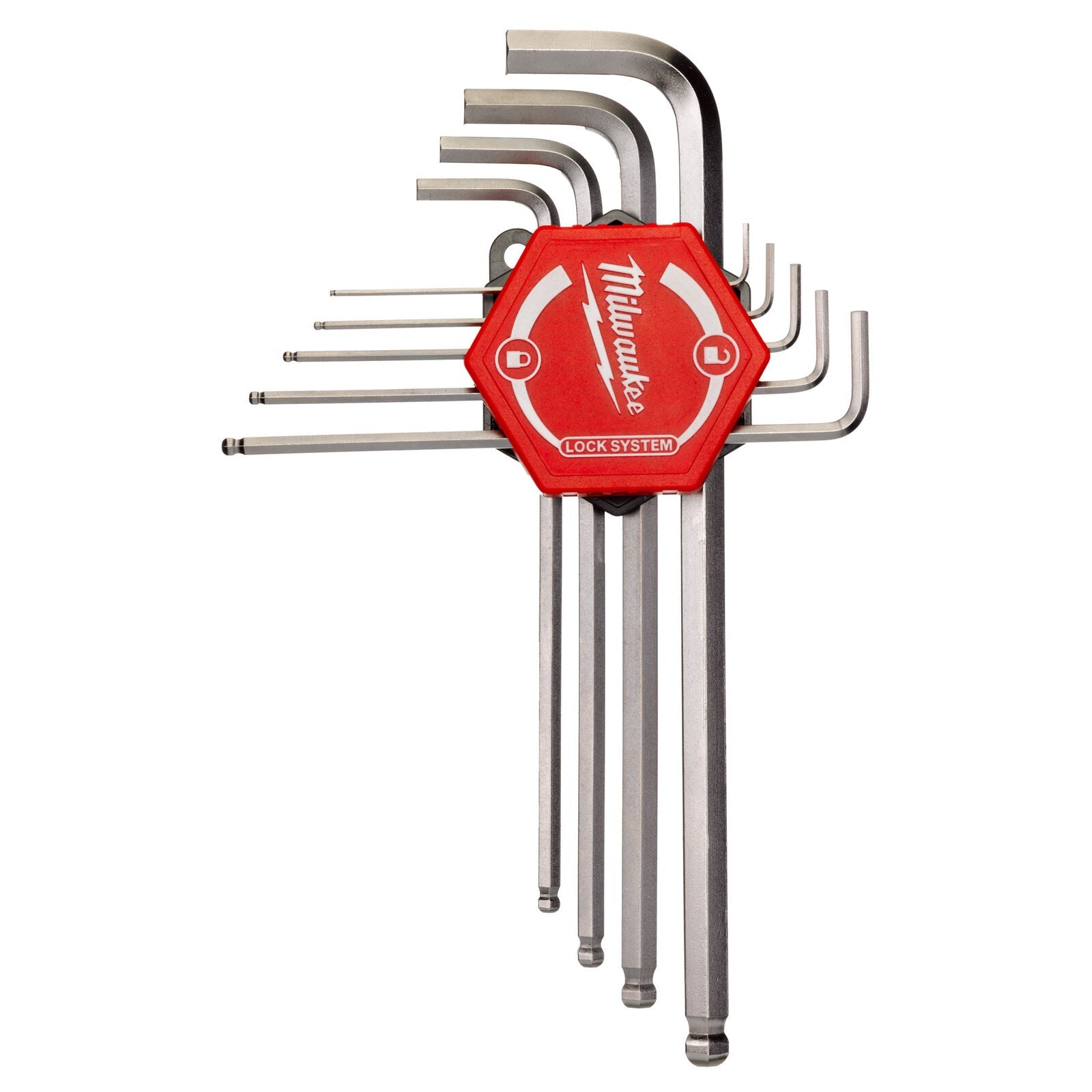 Milwaukee Ball End Hex Key Set 9 Piece 1.5mm-10mm 4932478621 Milwaukee