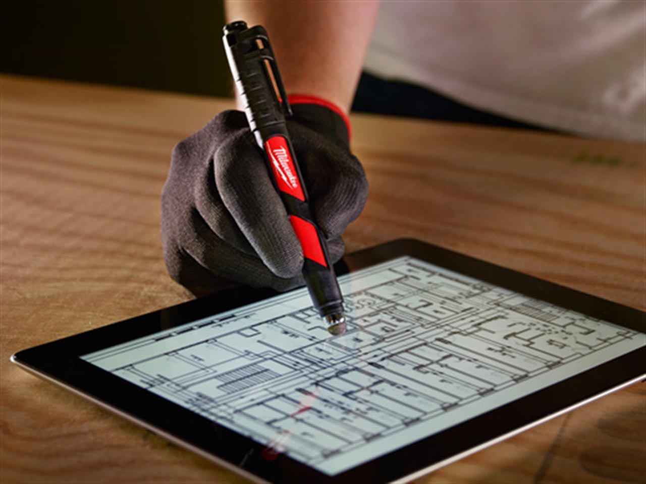 Milwaukee Inkzall Fine Point Permanant Black Marker With Stylus 48223101 Milwaukee