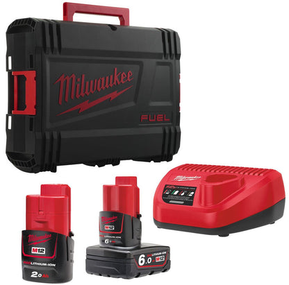 Milwaukee M12 Right Angle 1/2" Cordless Impact Wrench Kit 12V - 2 Batteries - M12FRAIWF12-622X Milwaukee