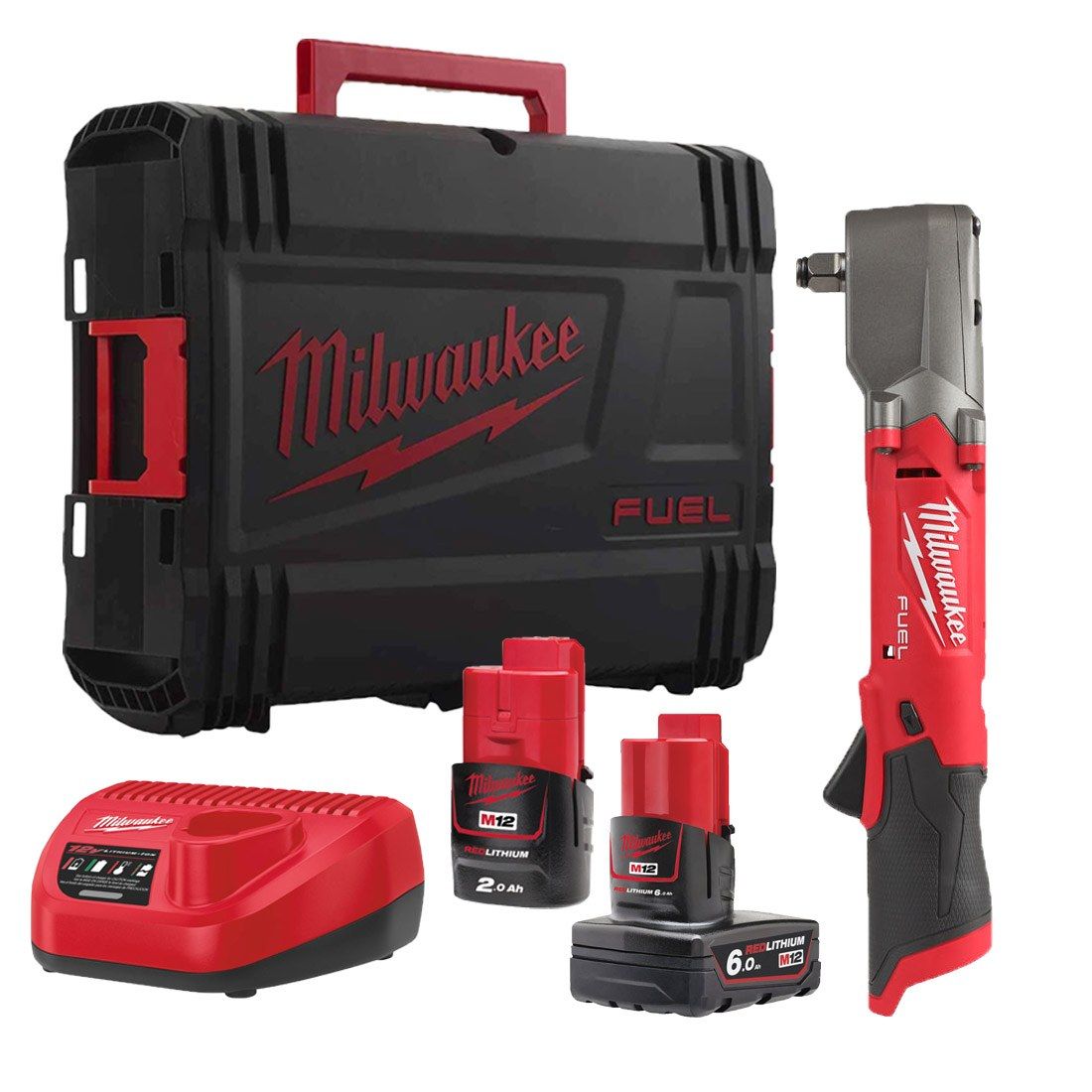 Milwaukee M12 Right Angle 1/2" Cordless Impact Wrench Kit 12V - 2 Batteries - M12FRAIWF12-622X Milwaukee