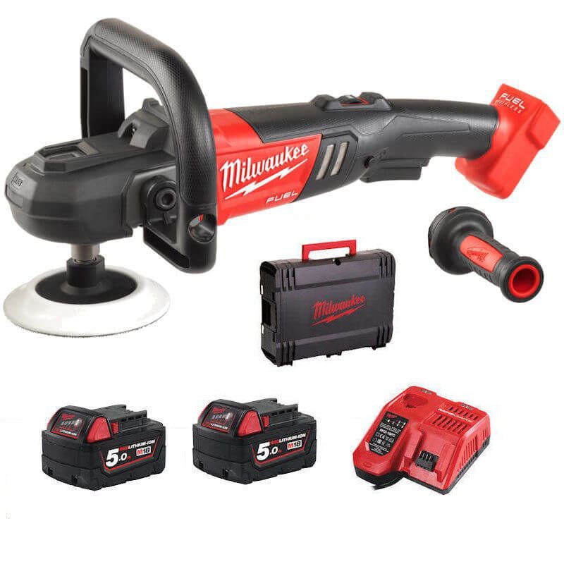 Milwaukee M18FAP180-502X M18 Fuel 18v 2 x 5.0ah Li-ion 180mm Polisher - M18FAP180-502X Milwaukee