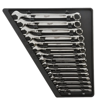 Milwaukee MAX BITE 15 Piece Metric Combination Spanner Set 4932464258 Milwaukee