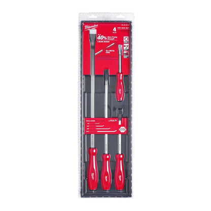 Milwaukee 48229214 Pry Bar Set 4 Piece Milwaukee
