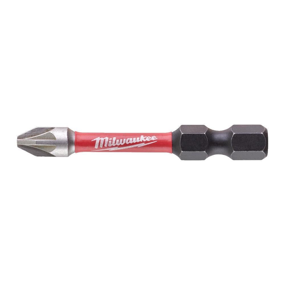 Milwaukee 10 Piece ShockWave Impact Duty PZ2 x 50mm Screwdriving Bit Set Milwaukee