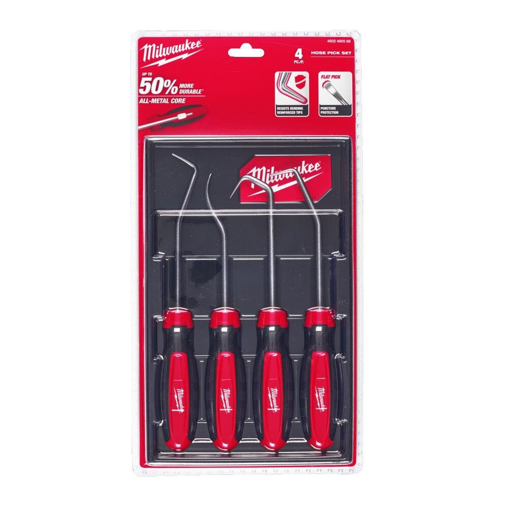 Milwaukee 4 Piece Hook & Pick Set 4932480568 Milwaukee