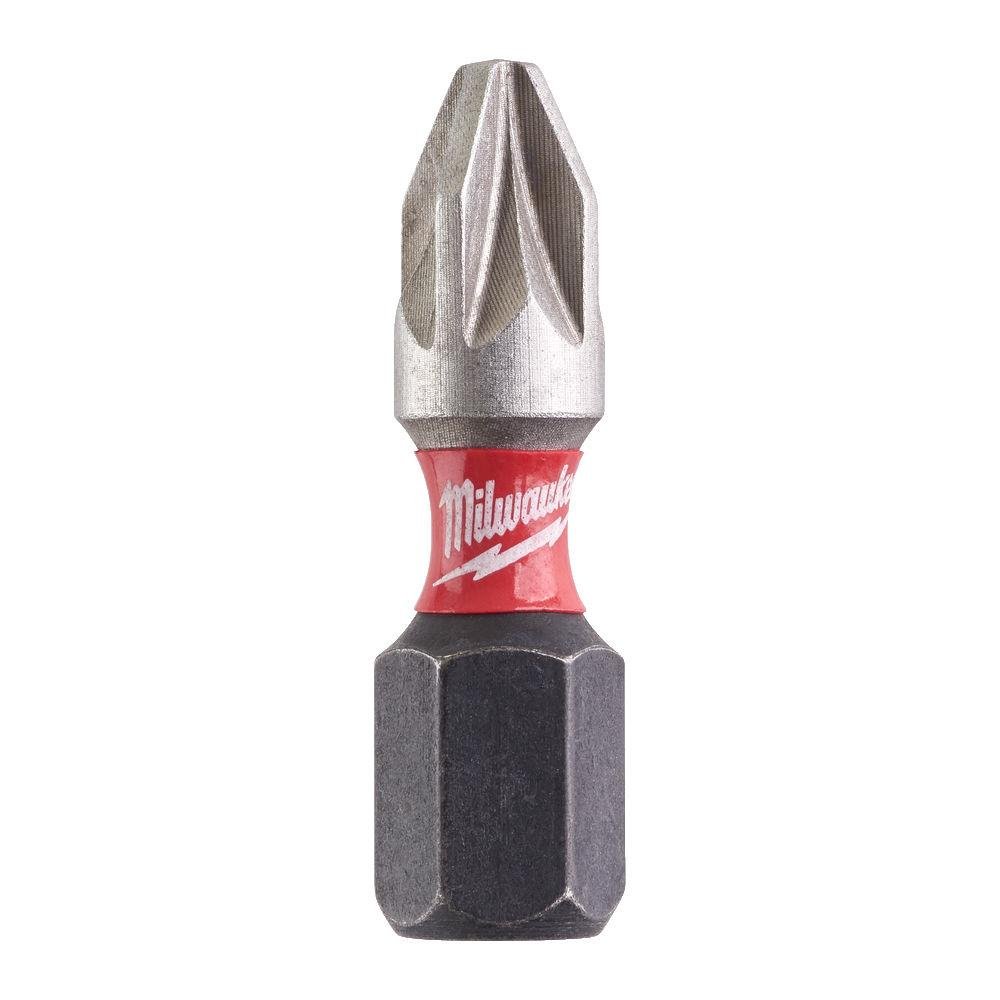 Milwaukee ShockWave Impact Duty PZ2 x 25mm Screwdriving Bits Milwaukee