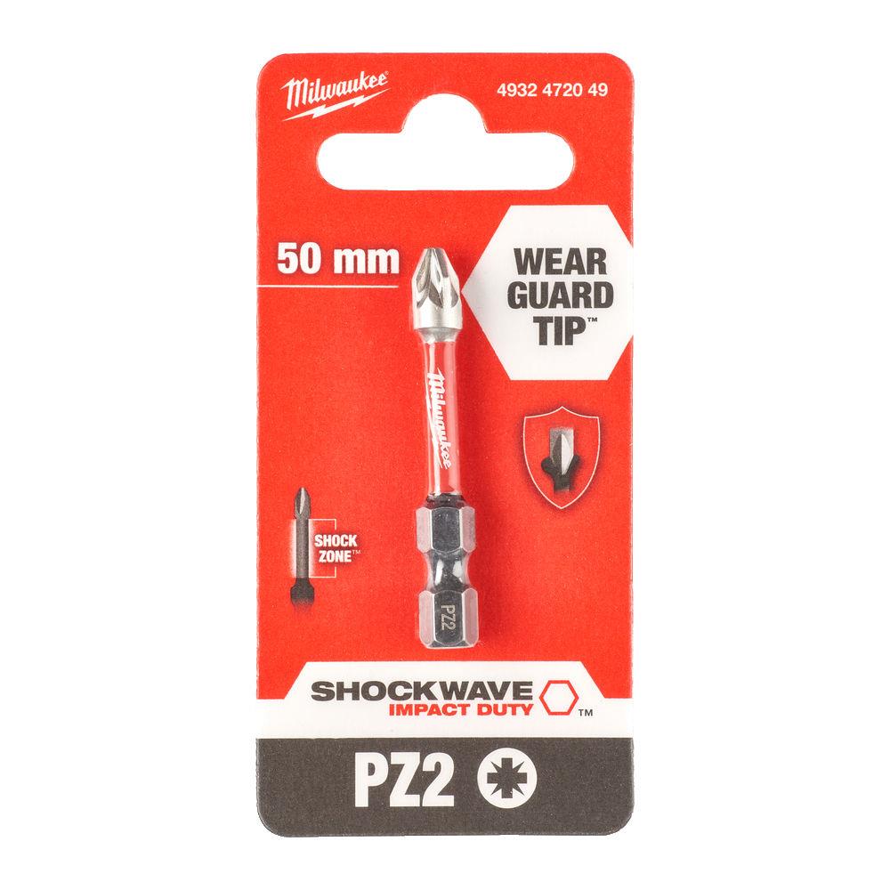 Milwaukee ShockWave Impact Duty PZ2 x 50mm Screwdriving Bit Milwaukee