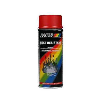 Motip Red High Temperature Spray Paint Up To 300 Degrees 400ml Motip