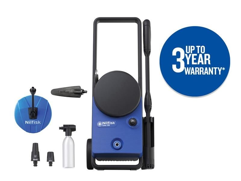 Nilfisk Core 130 Home & Garden Powercontrol Pressure Washer 130 Bar 240v Nilfisk