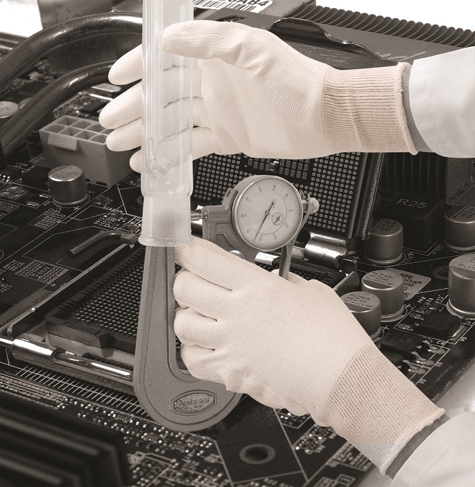 PH Polyco Pure Dex Anti Static PU Palm Coated Gloves Polyco Healthline