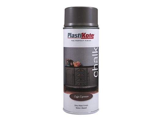 Plastikote Chalk Finish Spray Caffe Espresso 400ml Plastikote