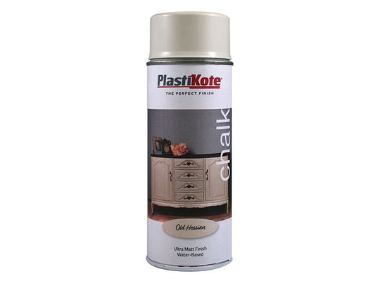 Plastikote Chalk Finish Spray Old Hessian 400ml Plastikote