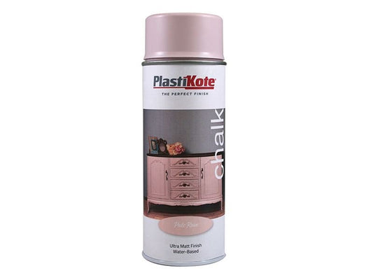 Plastikote Chalk Finish Spray Pale Rose 400ml Plastikote