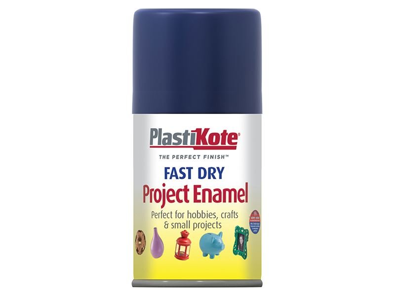 Plastikote Fast Dry Enamel Aerosol Night Blue 100ml Plastikote