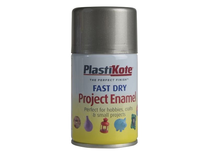 Plastikote Fast Dry Enamel Aerosol Pewter 100ml Plastikote