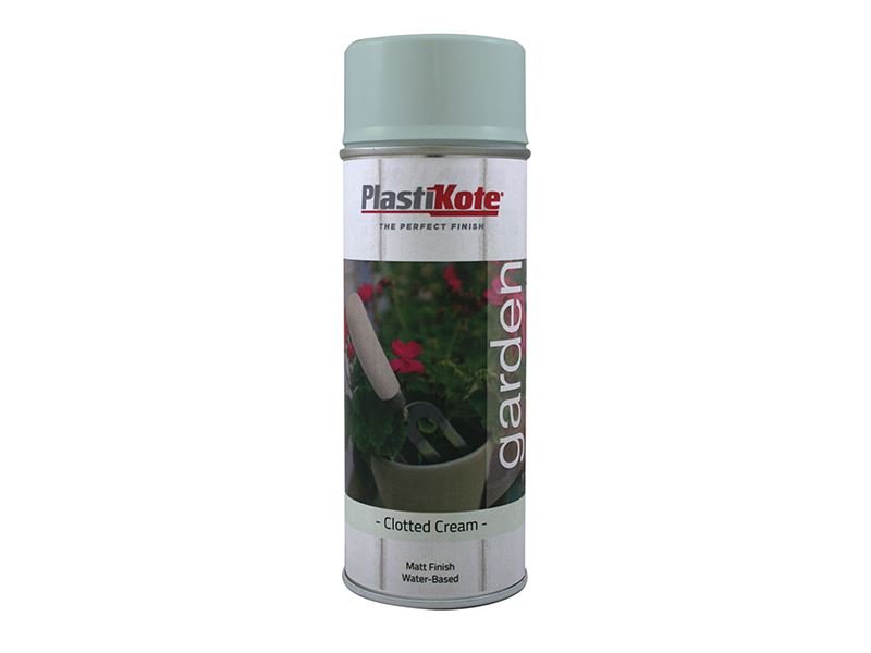 Plastikote Garden Colours Spray Paint Clotted Cream 400ml Plastikote