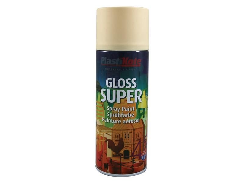 Plastikote Gloss Super Spray Antique White 400ml Plastikote