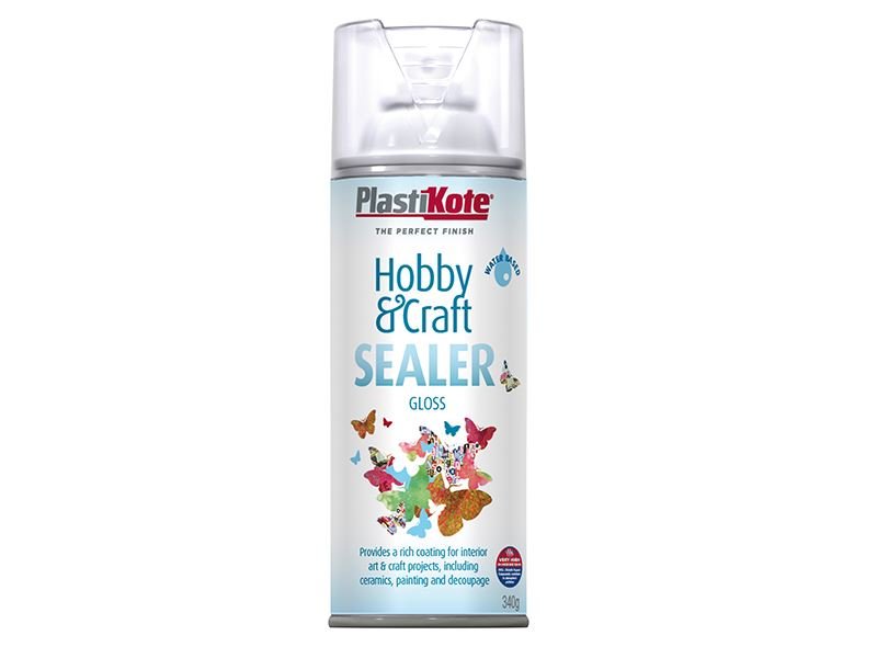Plastikote Hobby & Craft Sealer Spray Clear Gloss 400ml Plastikote