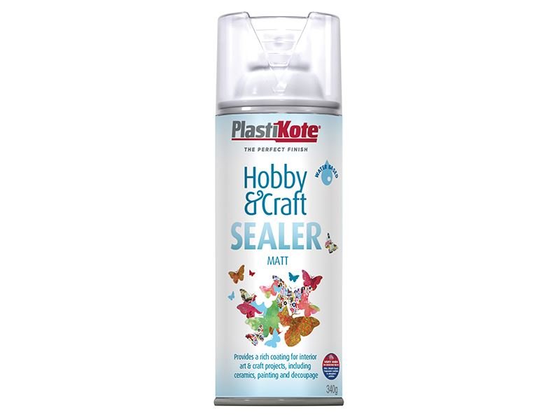 Plastikote Hobby & Craft Sealer Spray Clear Matt 400ml Plastikote