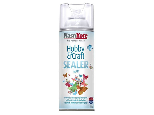 Plastikote Hobby & Craft Sealer Spray Clear Matt 400ml Plastikote