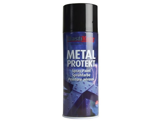 Plastikote Metal Protekt Spray Gloss Black 400ml Plastikote
