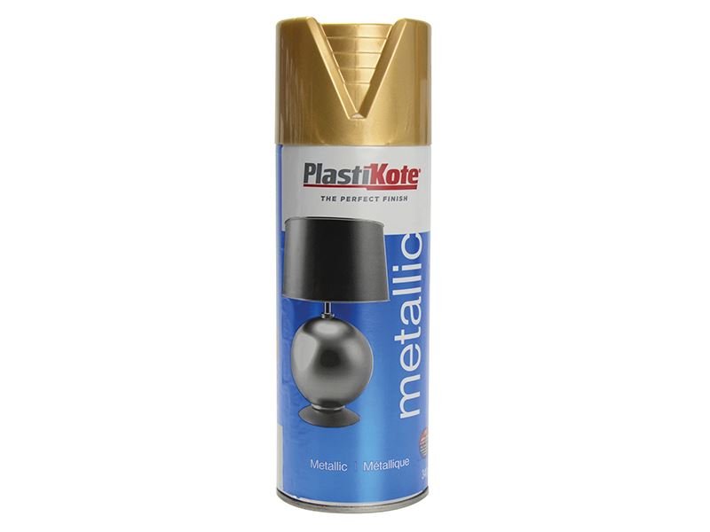 Plastikote Metallic Spray Gold 400ml Plastikote
