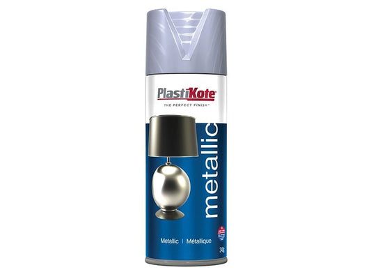 Plastikote Metallic Spray Pewter 400ml Plastikote