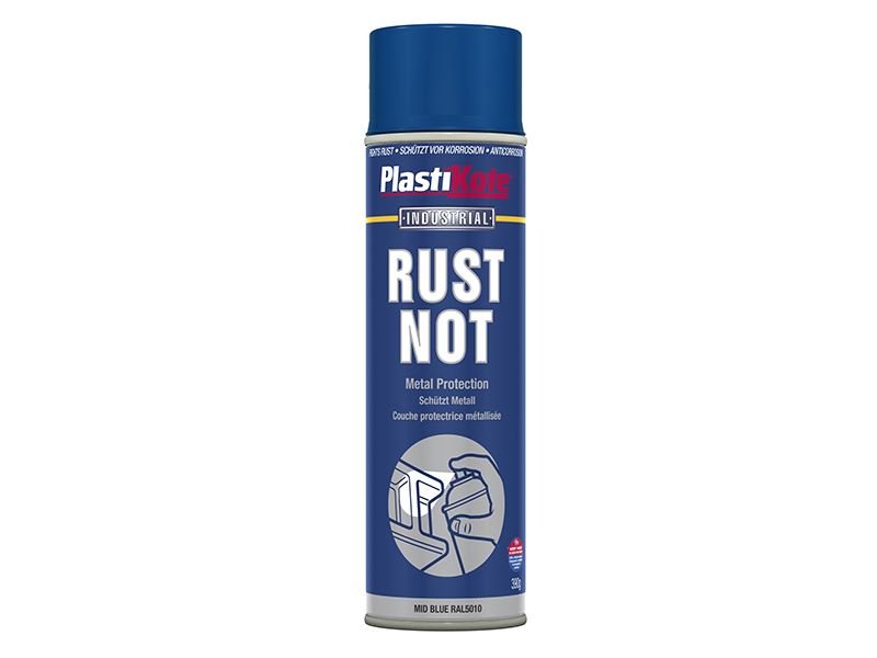 Plastikote Rust Not Spray Matt Midnight Blue 500ml Plastikote