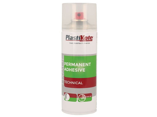 Plastikote Trade Permanent Spray Adhesive 400ml Plastikote