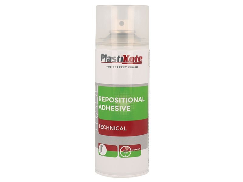 Plastikote Trade Repositional Spray Adhesive 400ml Plastikote