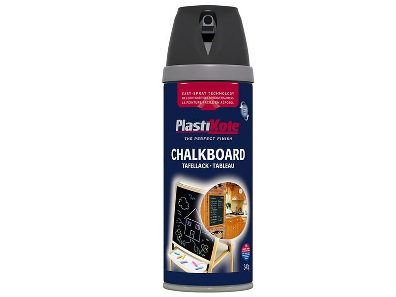 Plastikote Twist & Spray Chalkboard Paint Black 400ml Plastikote