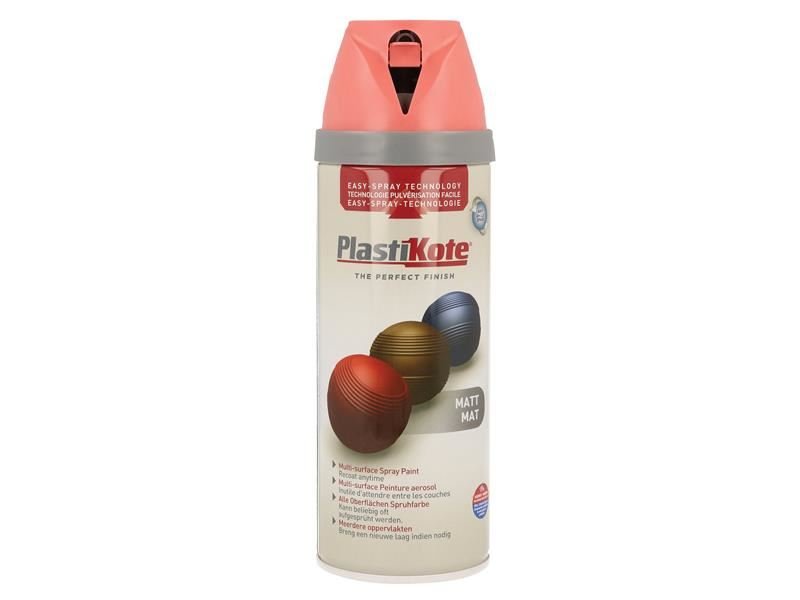 Plastikote Twist & Spray Matt Dusty Coral 400ml Plastikote