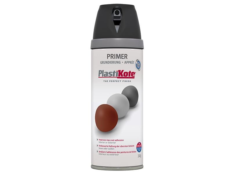 Plastikote Twist & Spray Primer Black 400ml Plastikote