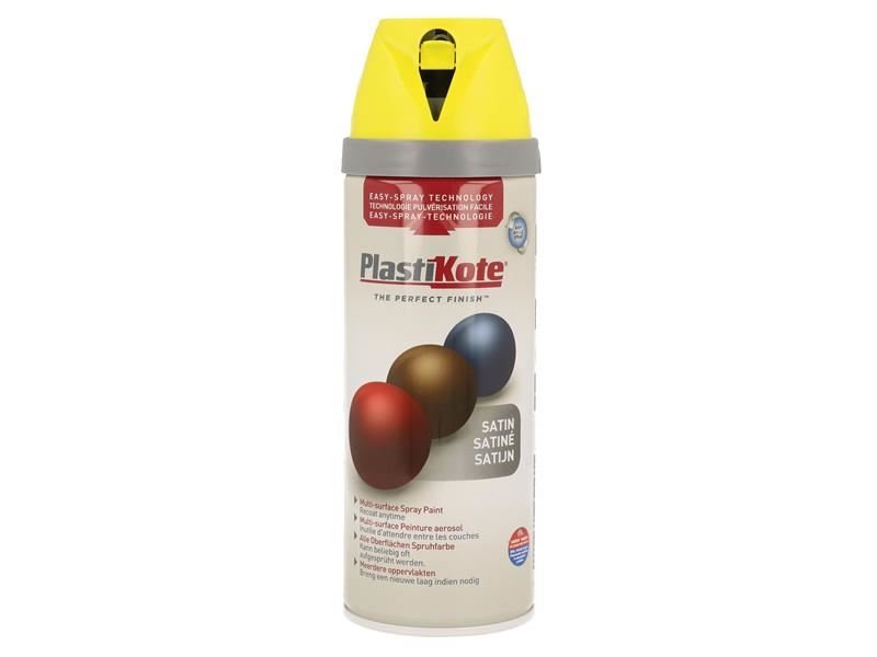 Plastikote Twist & Spray Satin Lime Green 400ml Plastikote