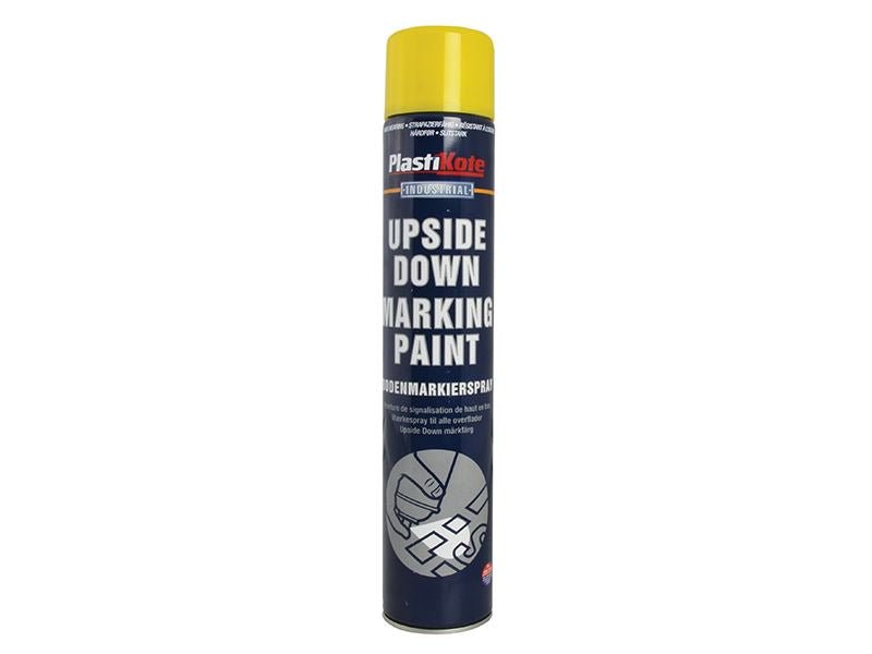 Plastikote Upside Down Marking Paint Yellow 750ml Plastikote