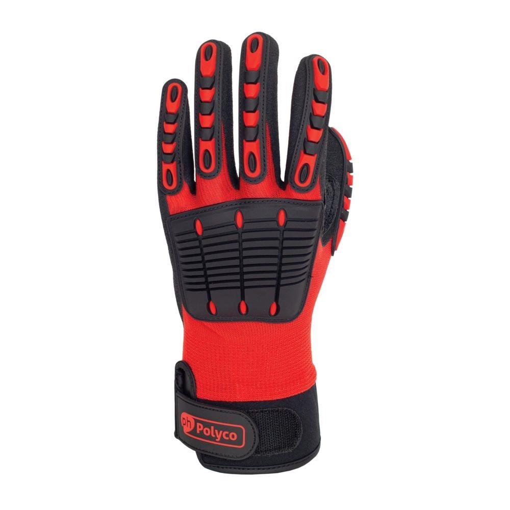 Case 10 Pairs Polyco Multi Task E Nitrile Palm Coated Impact Protection Gloves Polyco Healthline