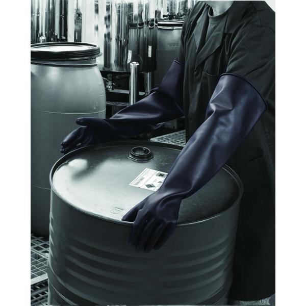 Polyco Chemprotec SC109 66cm 26 Inch Heavyweight Black Latex Gauntlets Polyco Healthline