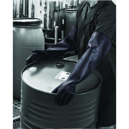 Polyco Chemprotec SC109 66cm 26 Inch Heavyweight Black Latex Gauntlets Polyco Healthline