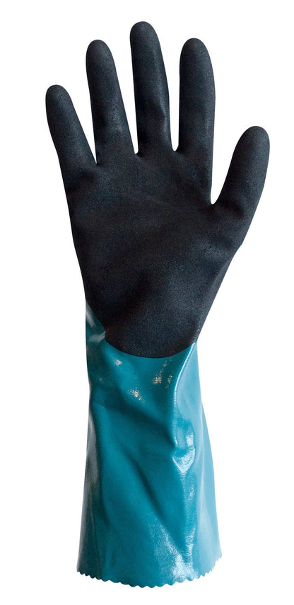 Polyco Grip It Oil Gauntlet C1 Double Nitrile Coated Gloves Polyco Healthline